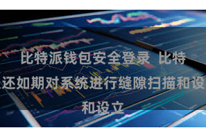 比特派钱包安全登录  比特派还如期对系统进行缝隙扫描和设立