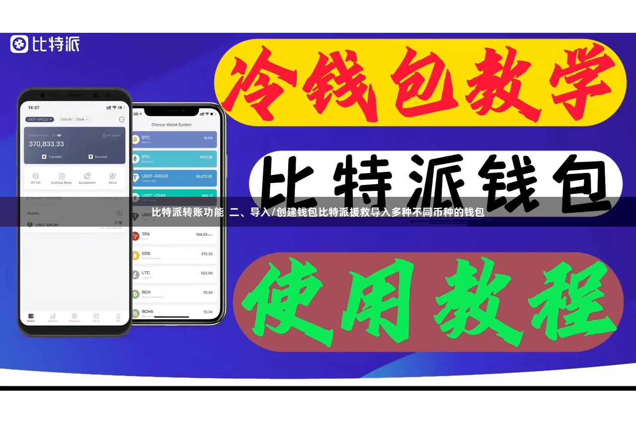 比特派转账功能  二、导入/创建钱包比特派援救导入多种不同币种的钱包