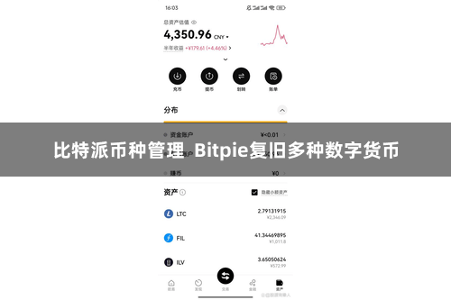 比特派币种管理  Bitpie复旧多种数字货币