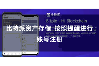 比特派资产存储  按照提醒进行账号注册