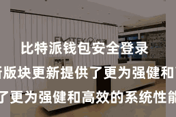 比特派钱包安全登录  比特派最新版块更新提供了更为强健和高效的系统性能