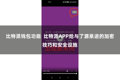 比特派钱包功能  比特派APP给与了源泉进的加密技巧和安全设施