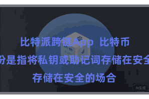 比特派跨链App  比特币钱包备份是指将私钥或助记词存储在安全的场合