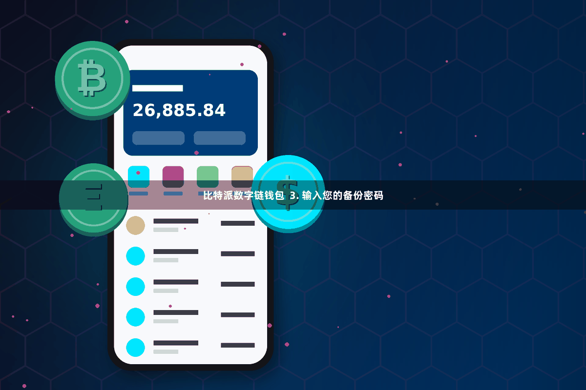 比特派数字链钱包  3. 输入您的备份密码